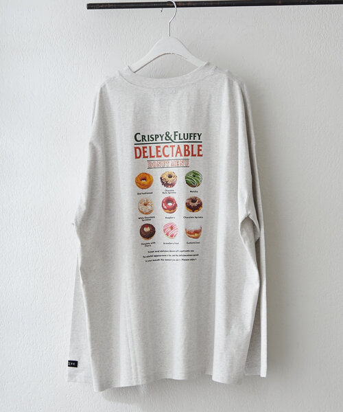 NUNIFE（ユニフィー）の「【NUNIFE】ドーナッツメニューT（Tシャツ/カットソー・レディース・オフホワイト/オートミール/スミクロ・FREE）」の20枚目の写真