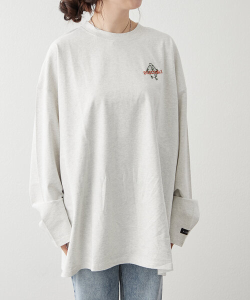 NUNIFE（ユニフィー）の「【NUNIFE】ドーナッツメニューT（Tシャツ/カットソー・レディース・オフホワイト/オートミール/スミクロ・FREE）」の22枚目の写真