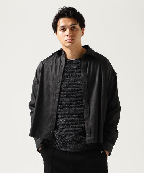 Toironier（トワロニエ）の「Toironier/トワロニエ/DENIM Ventilation SHIRT（シャツ/ブラウス・メンズ・ブラック・F）」の3枚目の写真