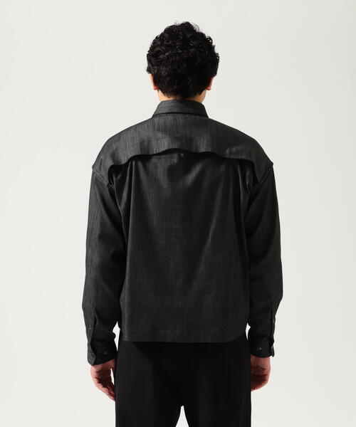Toironier（トワロニエ）の「Toironier/トワロニエ/DENIM Ventilation SHIRT（シャツ/ブラウス・メンズ・ブラック・F）」の5枚目の写真
