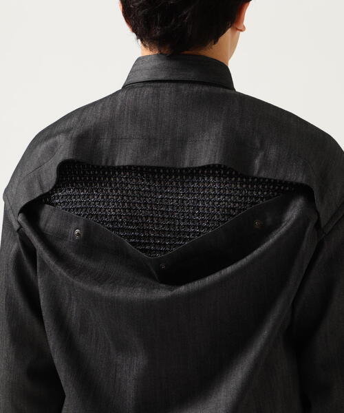 Toironier（トワロニエ）の「Toironier/トワロニエ/DENIM Ventilation SHIRT（シャツ/ブラウス・メンズ・ブラック・F）」の10枚目の写真