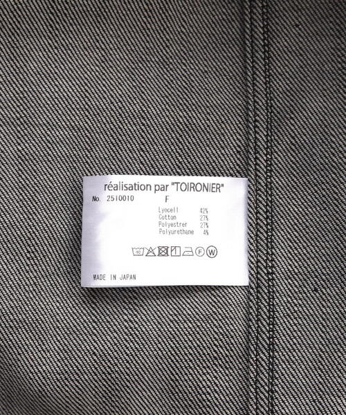 Toironier（トワロニエ）の「Toironier/トワロニエ/DENIM Ventilation SHIRT（シャツ/ブラウス・メンズ・ブラック・F）」の20枚目の写真