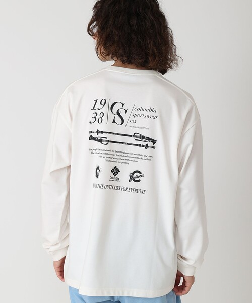 グラフィックプリント ロングスリーブTシャツ Columbia/スタックブルックグラフィック ロングスリーブTシャツ