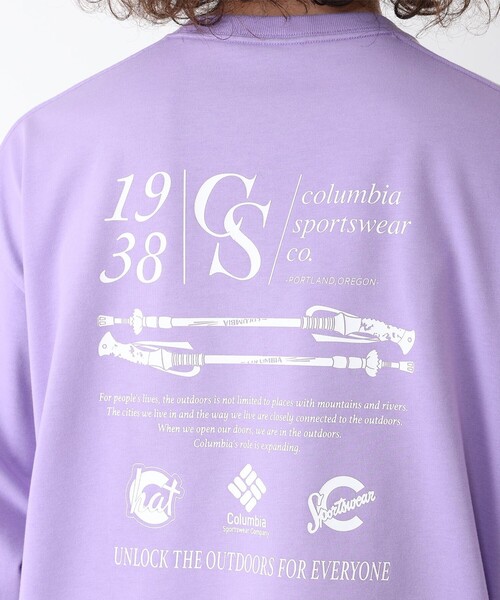Columbia／スタックブルックグラフィック ロングスリーブTシャツ