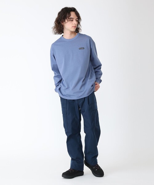 Columbia(コロンビア)の「速乾 UVカット Columbia/メンズ スタックブルック グラフィック ロングスリーブティー(ロンT 長袖Tシャツ)/コロンビア(Tシャツ/カットソー・メンズ・ブルー系その他/イエロー/ブラック/ホワイト/パープル・M/L/XL/S)」の7枚目の写真