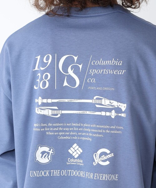 Columbia(コロンビア)の「速乾 UVカット Columbia/メンズ スタックブルック グラフィック ロングスリーブティー(ロンT 長袖Tシャツ)/コロンビア(Tシャツ/カットソー・メンズ・ブルー系その他/イエロー/ブラック/ホワイト/パープル・M/L/XL/S)」の9枚目の写真
