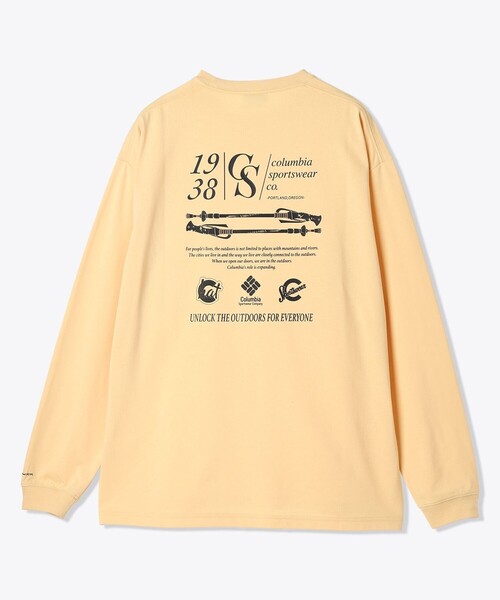 Columbia／スタックブルックグラフィック ロングスリーブTシャツ