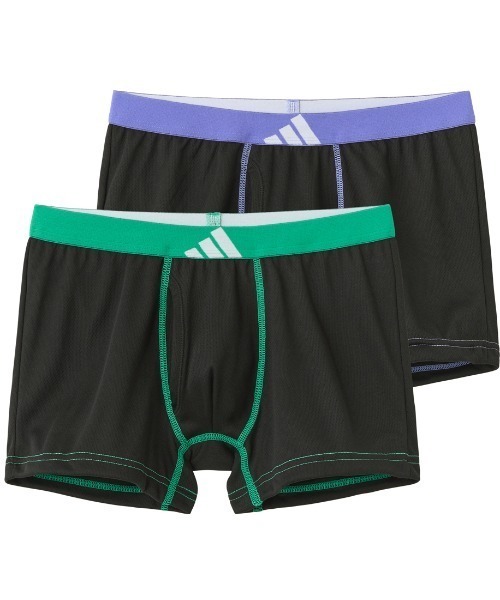 adidas(アディダス)の「adidas/アディダス ワンポイントロゴ ボクサーパンツ 2枚組 メッシュ(ボクサーパンツ・メンズ・その他1/その他2/その他3/その他4・MEDIUM/LARGE/X-LARGE)」の1枚目の写真
