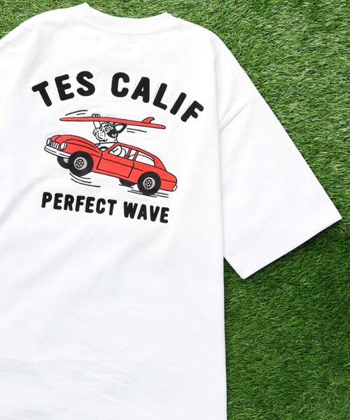 The Endless Summer(エンドレスサマー)の「TES VINTAGE CAR EMB BIG T-SHIRT / ビッグシルエットTシャツ(Tシャツ/カットソー・メンズ・ブラック/ホワイト/ベージュ系その他4/ネイビー・SMALL/MEDIUM/LARGE/X-LARGE)」の2枚目の写真