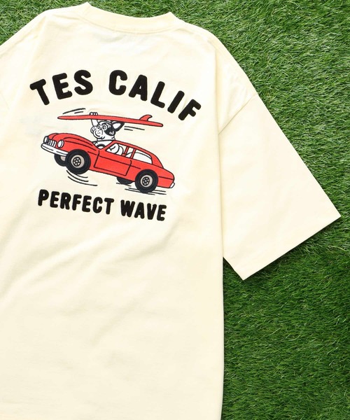 The Endless Summer(エンドレスサマー)の「TES VINTAGE CAR EMB BIG T-SHIRT / ビッグシルエットTシャツ(Tシャツ/カットソー・メンズ・ブラック/ホワイト/ベージュ系その他4/ネイビー・SMALL/MEDIUM/LARGE/X-LARGE)」の1枚目の写真