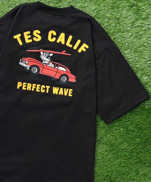 The Endless Summer(エンドレスサマー)の「TES VINTAGE CAR EMB BIG T-SHIRT / ビッグシルエットTシャツ(Tシャツ/カットソー・メンズ・ブラック/ホワイト/ベージュ系その他4/ネイビー・SMALL/MEDIUM/LARGE/X-LARGE)」の3枚目の写真