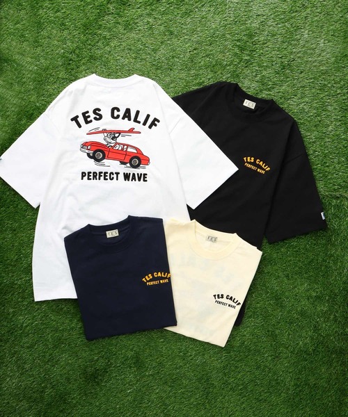 The Endless Summer(エンドレスサマー)の「TES VINTAGE CAR EMB BIG T-SHIRT / ビッグシルエットTシャツ(Tシャツ/カットソー・メンズ・ブラック/ホワイト/ベージュ系その他4/ネイビー・SMALL/MEDIUM/LARGE/X-LARGE)」の20枚目の写真