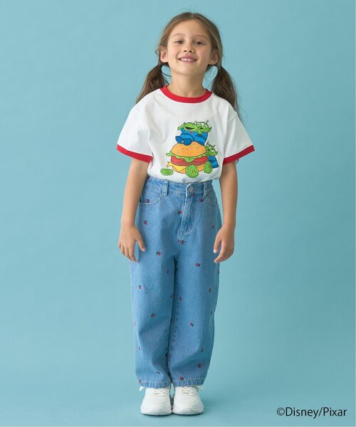 b・ROOM（ビールーム）の「【PIXAR】【カイテキ天竺】エイリアン/フードアソートTシャツ（Tシャツ/カットソー・キッズ・ダークグリーン/ブラック/レッド・140cm/120cm/100cm/110cm/130cm）」の4枚目の写真