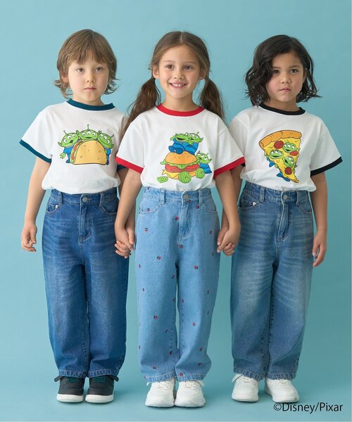 b・ROOM（ビールーム）の「【PIXAR】【カイテキ天竺】エイリアン/フードアソートTシャツ（Tシャツ/カットソー・キッズ・ダークグリーン/ブラック/レッド・140cm/120cm/100cm/110cm/130cm）」の15枚目の写真