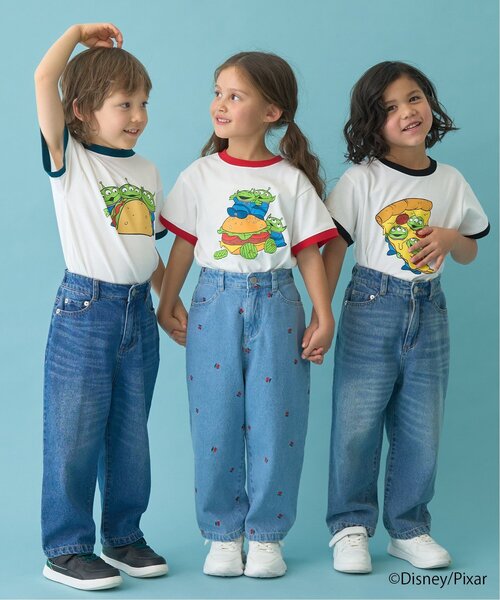 b・ROOM（ビールーム）の「【PIXAR】【カイテキ天竺】エイリアン/フードアソートTシャツ（Tシャツ/カットソー・キッズ・ダークグリーン/ブラック/レッド・140cm/120cm/100cm/110cm/130cm）」の17枚目の写真