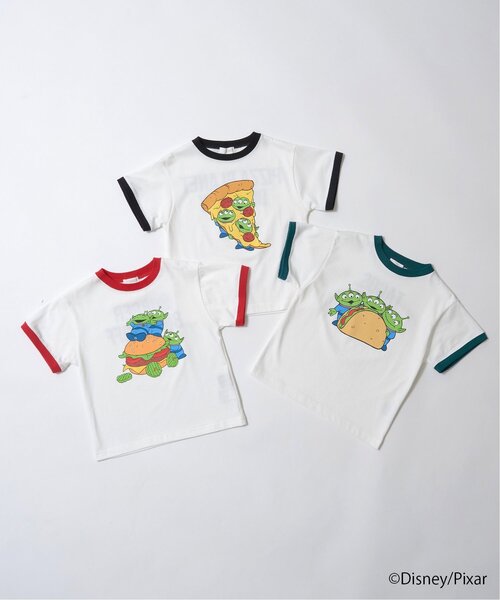 b・ROOM（ビールーム）の「【PIXAR】【カイテキ天竺】エイリアン/フードアソートTシャツ（Tシャツ/カットソー・キッズ・ダークグリーン/ブラック/レッド・140cm/120cm/100cm/110cm/130cm）」の18枚目の写真