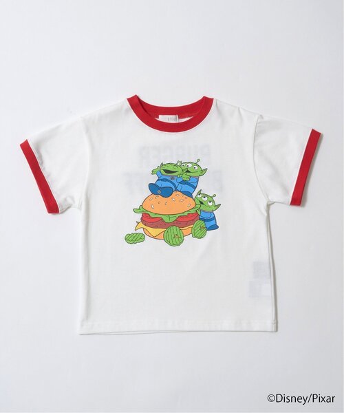 b・ROOM（ビールーム）の「【PIXAR】【カイテキ天竺】エイリアン/フードアソートTシャツ（Tシャツ/カットソー・キッズ・ダークグリーン/ブラック/レッド・140cm/120cm/100cm/110cm/130cm）」の19枚目の写真