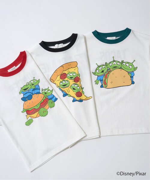 b・ROOM（ビールーム）の「【PIXAR】【カイテキ天竺】エイリアン/フードアソートTシャツ（Tシャツ/カットソー・キッズ・ダークグリーン/ブラック/レッド・140cm/120cm/100cm/110cm/130cm）」の22枚目の写真