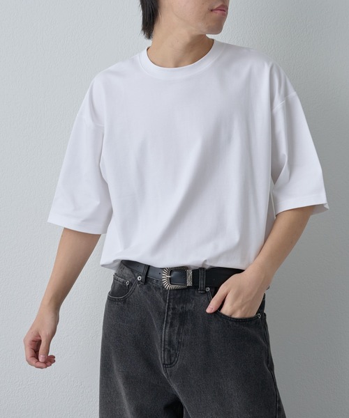 COLONY 2139(コロニートゥーワンスリーナイン)の「フェードコットンボックスT(Tシャツ/カットソー・メンズ・ホワイト/チャコールグレー/ブラック・MEDIUM/LARGE)」の2枚目の写真