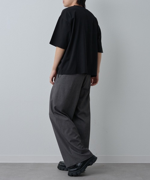 COLONY 2139(コロニートゥーワンスリーナイン)の「フェードコットンボックスT(Tシャツ/カットソー・メンズ・ホワイト/チャコールグレー/ブラック・MEDIUM/LARGE)」の4枚目の写真