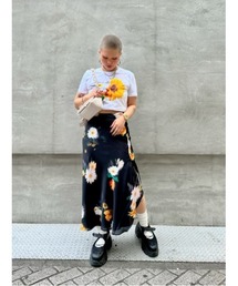 Desigual | ブラーフラワープリント ロングスカート(スカート)