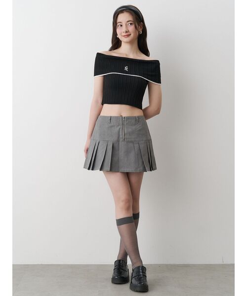 定価14300円税込 リブオフショルダーニット 38 ボーダー - メルカリ