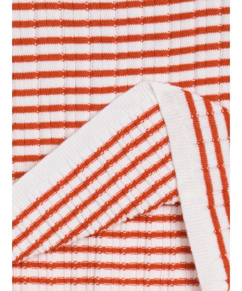 CALNAMUR（カルナムール）の「BOEDER OFFSHOULDER KNIT PO/ボーダーオフショルダーニットプルオーバー（ニット/セーター・レディース・その他1/レッド/ブラック・FREE）」の16枚目の写真