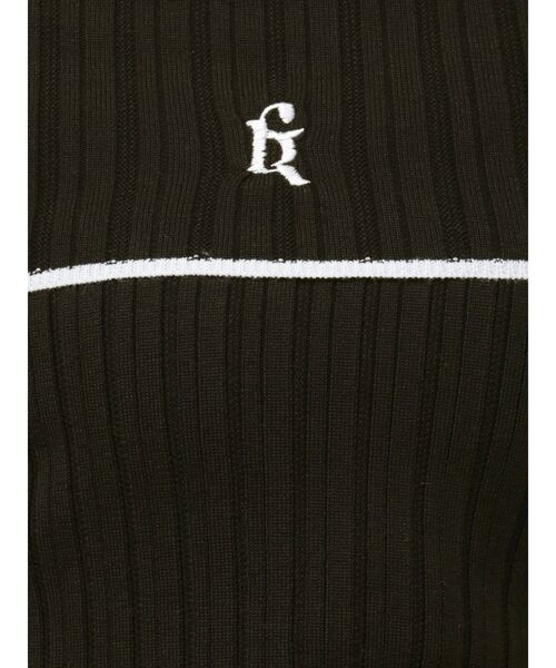 CALNAMUR（カルナムール）の「BOEDER OFFSHOULDER KNIT PO/ボーダーオフショルダーニットプルオーバー（ニット/セーター・レディース・その他1/レッド/ブラック・FREE）」の18枚目の写真