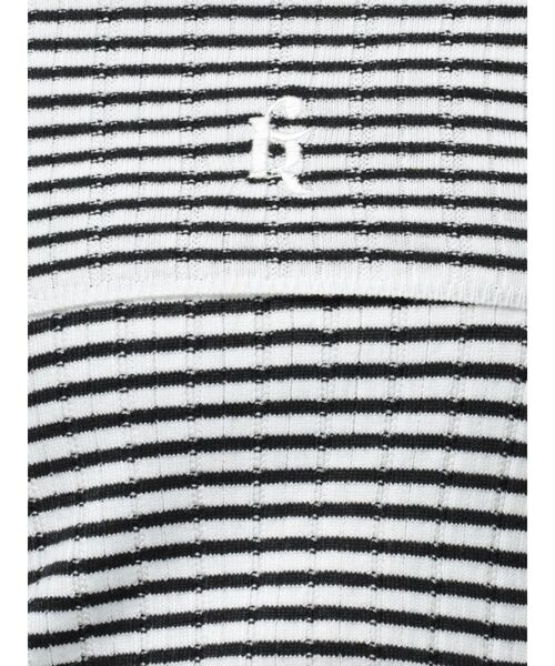 CALNAMUR（カルナムール）の「BOEDER OFFSHOULDER KNIT PO/ボーダーオフショルダーニットプルオーバー（ニット/セーター・レディース・その他1/レッド/ブラック・FREE）」の19枚目の写真