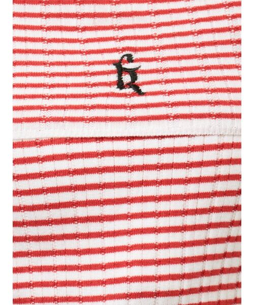 CALNAMUR（カルナムール）の「BOEDER OFFSHOULDER KNIT PO/ボーダーオフショルダーニットプルオーバー（ニット/セーター・レディース・その他1/レッド/ブラック・FREE）」の20枚目の写真