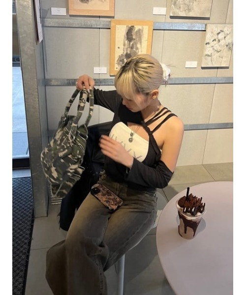 LAGUA GEM（ラグアジェム）の「LOOP CHARM SET ネックレス（ネックレス・レディース・シルバー/ゴールド・FREE）」の3枚目の写真