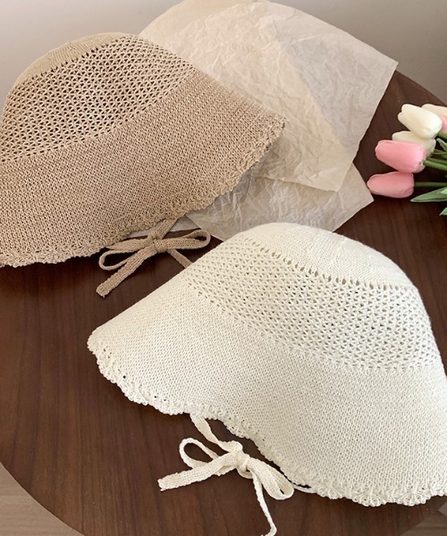 LAC-VERT（ラック・ヴェール）の「デザインレースハット（ハット・レディース・ブラック/ホワイト/ベージュ・FREE）」の16枚目の写真