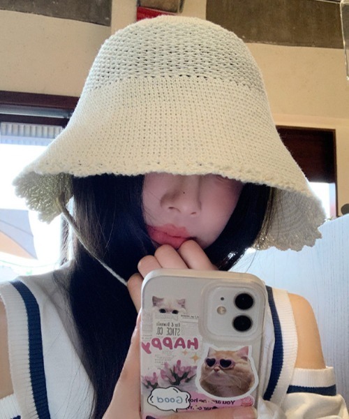 LAC-VERT（ラック・ヴェール）の「デザインレースハット（ハット・レディース・ブラック/ホワイト/ベージュ・FREE）」の14枚目の写真