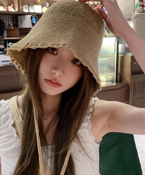 LAC-VERT（ラック・ヴェール）の「デザインレースハット（ハット・レディース・ブラック/ホワイト/ベージュ・FREE）」の8枚目の写真