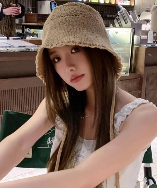 LAC-VERT（ラック・ヴェール）の「デザインレースハット（ハット・レディース・ブラック/ホワイト/ベージュ・FREE）」の9枚目の写真