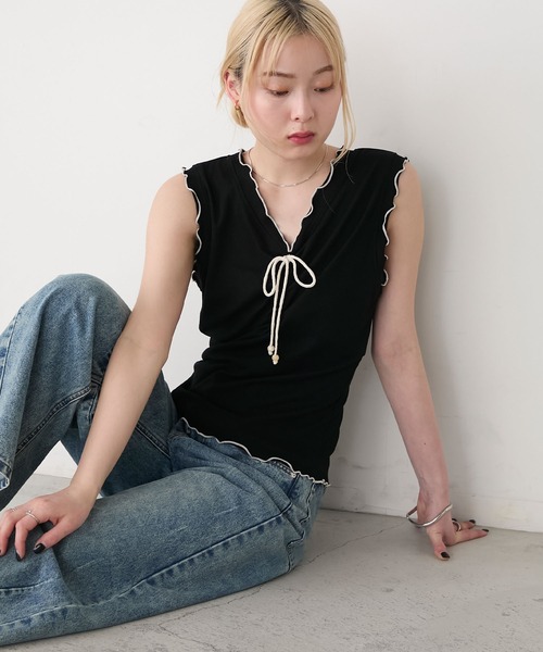 CandyBuppie HappyYerrow フリルタンク　XXS sunny land scape ＊ 95㎝ 金魚フリルかぼちゃパンツ | tetoteto＊