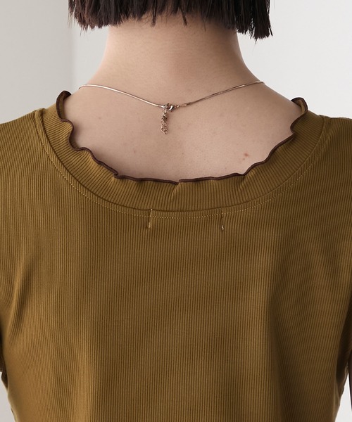 forksy.（フォルクシー）の「【forksy.】メロウフリル リブタンクトップ（タンクトップ・レディース・マスタード/ダークグレー/ブラウン/ブラック・FREE）」の20枚目の写真