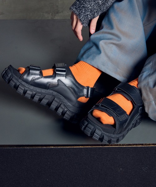 メゾンスペシャル！グロメットミュールサンダル MAISON SPECIAL（メゾンスペシャル）の「Grommet Mule Sandals