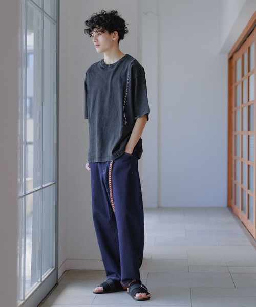 niko and...（ニコアンド）の「レザーロングチェーンベルト（ベルト・メンズ・ブラック/ブラウン・FREE）」の4枚目の写真