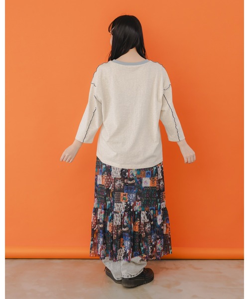 ☆スカラー　151650：花・コラージュ・クラゲ 3柄展開2WAYスカート 151650：花・コラージュ・クラゲ 3柄展開2WAYスカートの通販-ScoLar