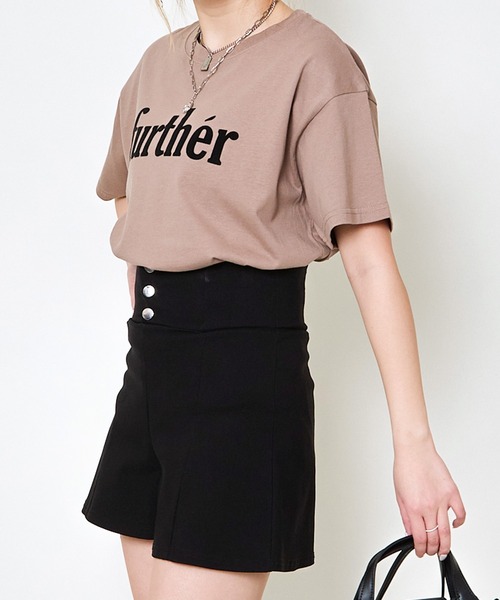 GORGE(ゴージ)の「《立体ロゴ×映えシンプル》レディース フロッキープリント Tシャツ カジュアル 着回し 春夏秋(Tシャツ/カットソー・レディース・オフホワイト/モカ/チャコール・F)」の16枚目の写真