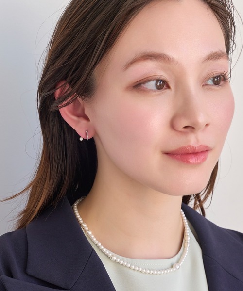 Phoebe（フィービィー）の「【痛くないシリーズ】ラインストーンパールフロートライトフィットイヤリング（イヤリング・レディース・イエローゴールド/シャンパン/シルバー・FREE）」の19枚目の写真