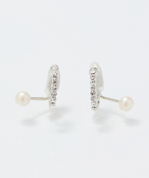 Phoebe（フィービィー）の「【痛くないシリーズ】ラインストーンパールフロートライトフィットイヤリング（イヤリング・レディース・イエローゴールド/シャンパン/シルバー・FREE）」の21枚目の写真