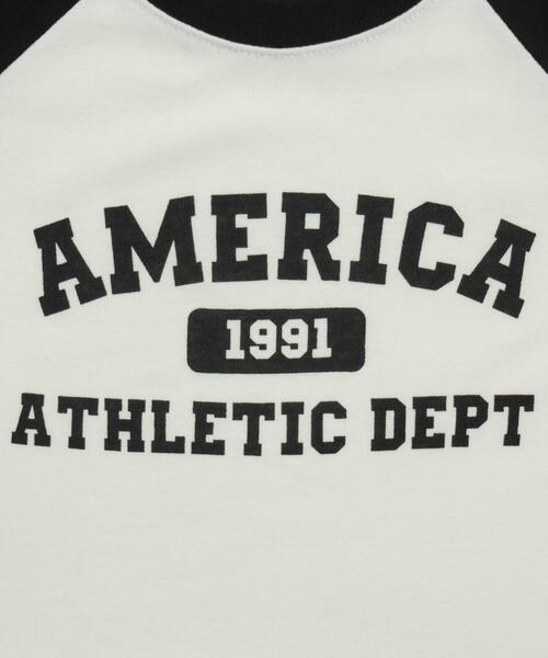 WOND(ウォンド)の「WOND/AMERICAラグランチビT(Tシャツ/カットソー・レディース・ブラック・FREE)」の10枚目の写真