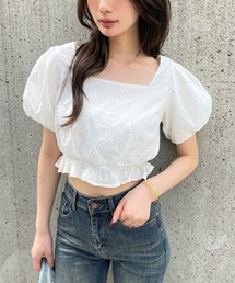 FOREVER 21 | 【2025SS】ペプラムパフブラウス(シャツ/ブラウス)