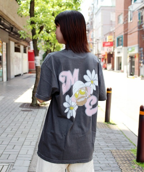 MELLOW(メロー)の「ME FLOWER SS TEE(Tシャツ/カットソー・メンズ・ホワイト/ブラック/ブルー・M/L/XL)」の1枚目の写真