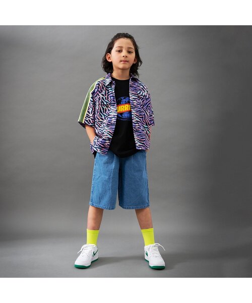 BREEZE(ブリーズ)の「【B NEW JACK/ジュニア対応】サイドライン総柄半袖シャツ_90~160cm展開(シャツ/ブラウス・キッズ・オフホワイト/ブラック/パープル・90/100/110/120/130/140/150/160)」の10枚目の写真