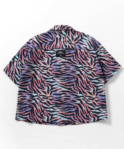 BREEZE(ブリーズ)の「【B NEW JACK/ジュニア対応】サイドライン総柄半袖シャツ_90~160cm展開(シャツ/ブラウス・キッズ・オフホワイト/ブラック/パープル・90/100/110/120/130/140/150/160)」の21枚目の写真