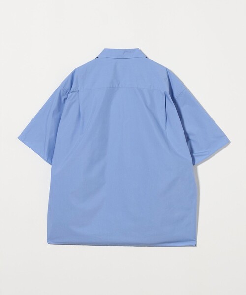 新品 404error オープンカラー 半袖レースシャツ Lサイズ 紺系 SERACE】Oversize open collar short sleeve lace shirt