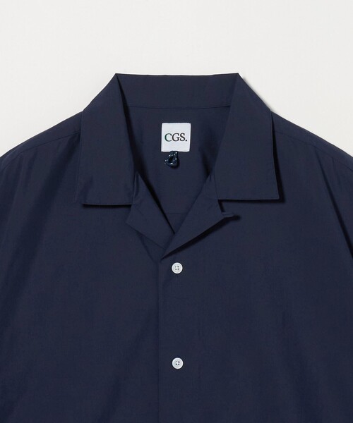 UNUSED 18ssレーヨンオープンカラーシャツ size2 Navy セール】＜CGS.＞ オープンカラー シャツ -吸水速乾-（シャツ